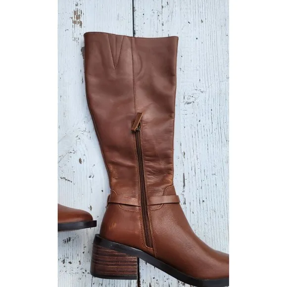 L Paolo Women's Brown Zip Up Knee High Boots US 6 EU 36 - NEW