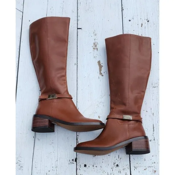 L Paolo Women's Brown Zip Up Knee High Boots US 6 EU 36 - NEW