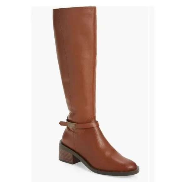 L Paolo Women's Brown Zip Up Knee High Boots US 6 EU 36 - NEW