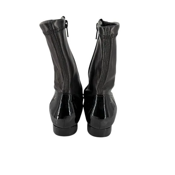 La babe Women’s Ankle Bootie Stretch Italy Designer Size 37 Cap Toe