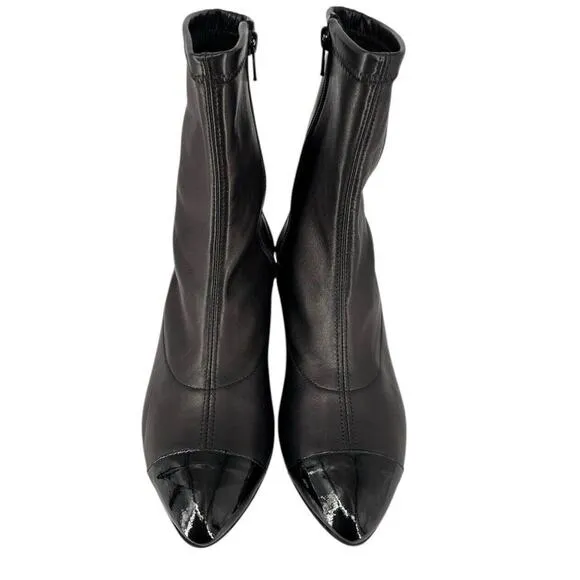 La babe Women’s Ankle Bootie Stretch Italy Designer Size 37 Cap Toe
