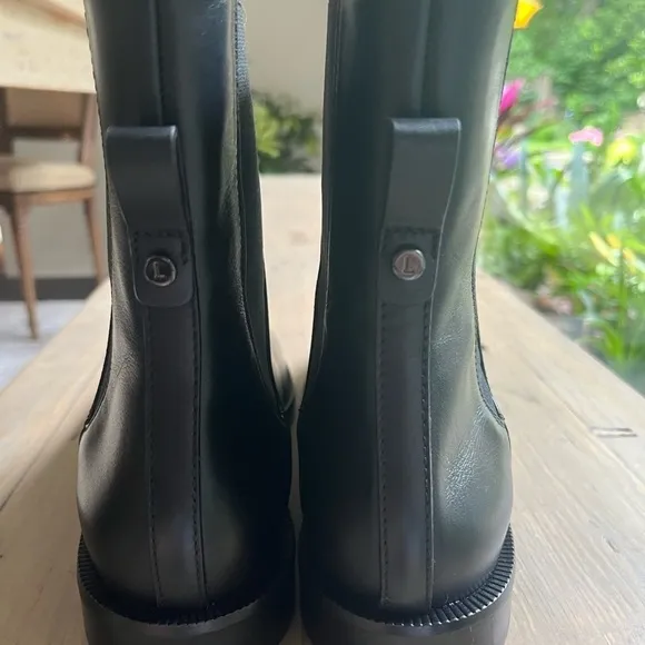 Lafayette 148 New York Barrett Round Toe Stretch Leather Pull On Ankle Boot 40