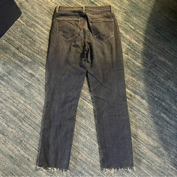 L'AGENCE Womens Skinny Raw Hem Mid rise Blue Denim Jeans Size 26