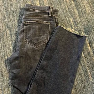 L'AGENCE Womens Skinny Raw Hem Mid rise Blue Denim Jeans Size 26