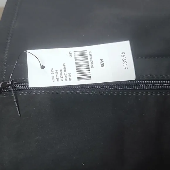 Lane Bryant Black Stretch Back Boots - Size 8EW
