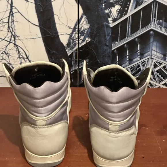 Lanvin Mixed Media Hightop PBP2 Par Sneakers