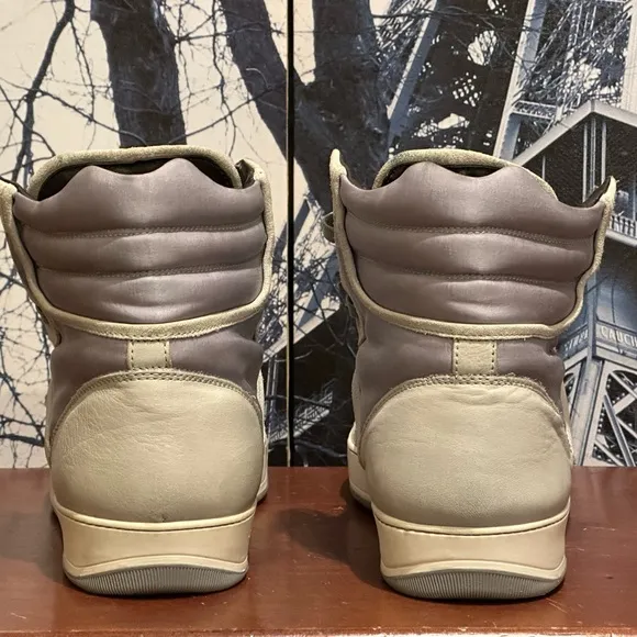 Lanvin Mixed Media Hightop PBP2 Par Sneakers