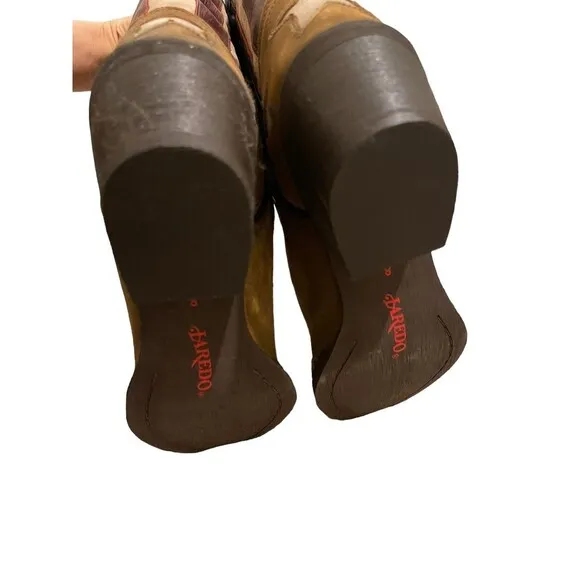 Laredo Keyes Patriotic Snip Toe Cowboy  Womens Brown, Multi Casual Boots…