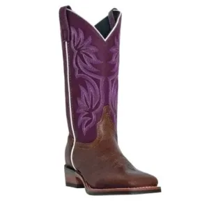 Laredo Women's Mesquite Square Toe Riding Boots Western Purple 6M