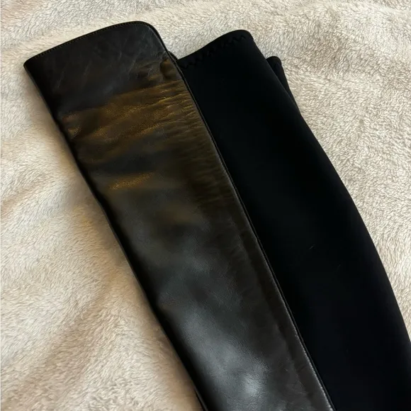 Laura Bellariva Italian Leather Black Knee High Boots