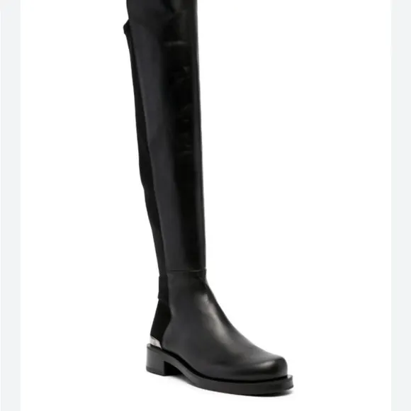 Laura Bellariva Italian Leather Black Knee High Boots
