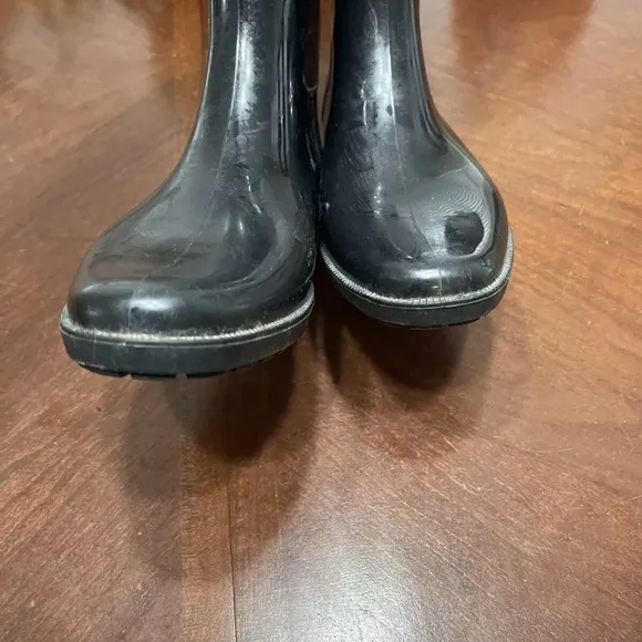 Lauren by Ralph Lauren 10 B Waterproof Rossalyn II Black Tall Riding Rain Boots
