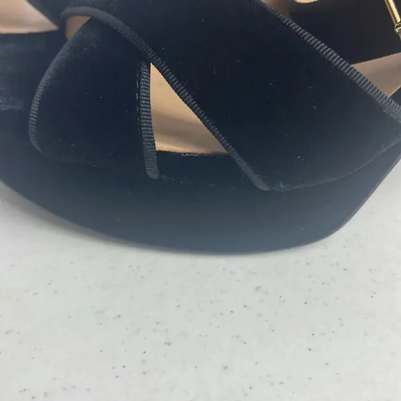 Lauren by Ralph Lauren women’s Velvet/Suede Sasha Sandals Platform Sz 11