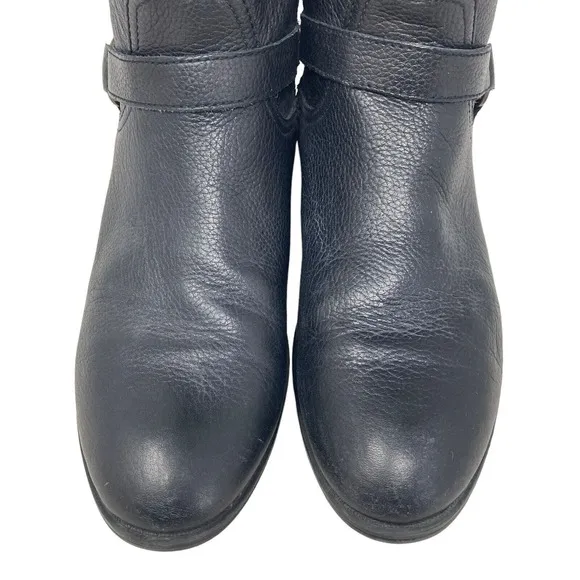 Lauren Ralph Lauren Leather Boots Riding Womens 8B Mcleod Black