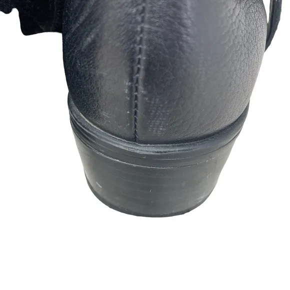 Lauren Ralph Lauren Leather Boots Riding Womens 8B Mcleod Black