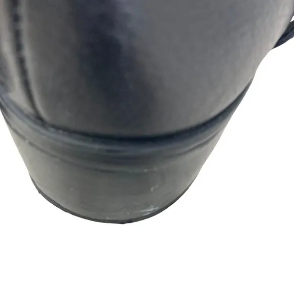 Lauren Ralph Lauren Leather Boots Riding Womens 8B Mcleod Black