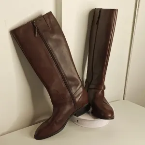 Lauren Ralph Lauren - Marion - Leather Riding Boots -Brown -size  8 B