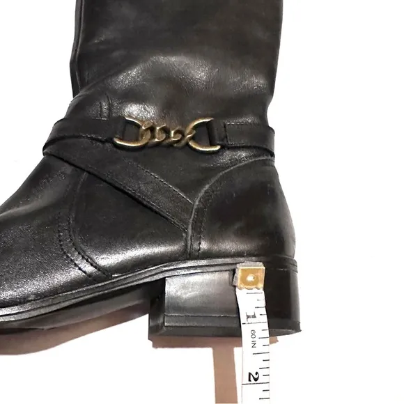 Lauren Ralph Lauren Two Tone Knee High Riding Boots Women's 5.5