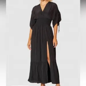 Lavender Brown Black Davina Maxi Dress M
