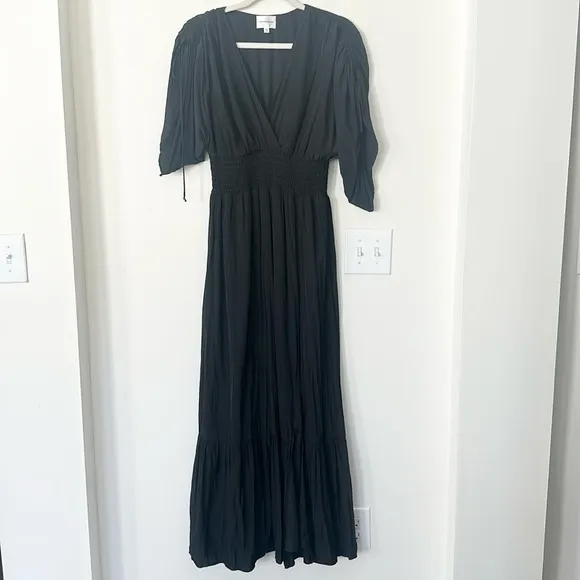 Lavender Brown Black Davina Maxi Dress M