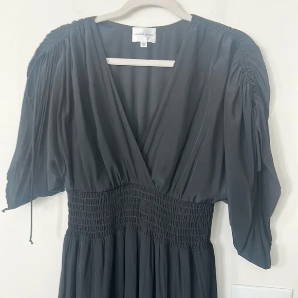 Lavender Brown Black Davina Maxi Dress M
