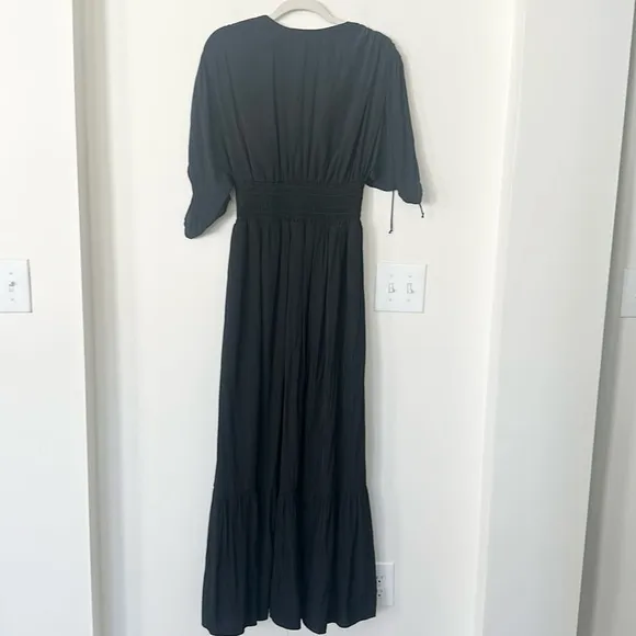 Lavender Brown Black Davina Maxi Dress M