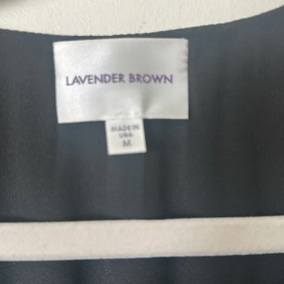 Lavender Brown Black Davina Maxi Dress M