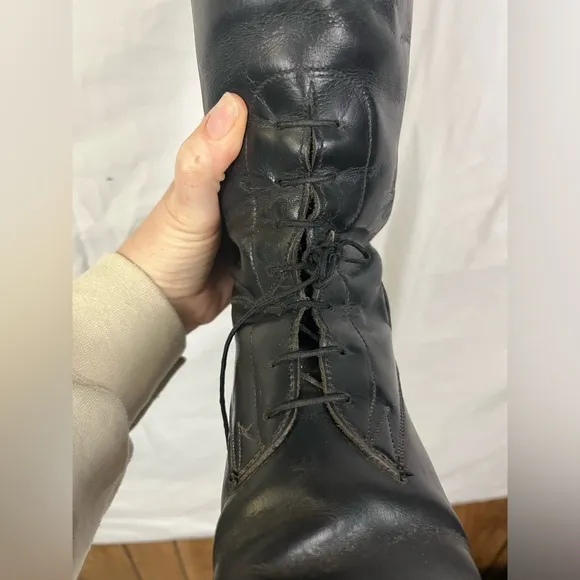 Leather Womens Heritage Field‎ Black Tall Equestrian Riding Boots- Size 8