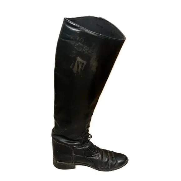 Leather Womens Heritage Field‎ Black Tall Equestrian Riding Boots- Size 8