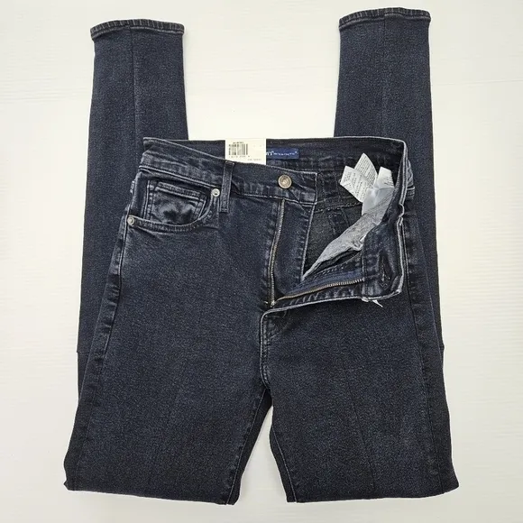 Levis Jeans Made &amp; Crafted Size 27 High Waist Skinny Zippered Leg Dark Wash NWT