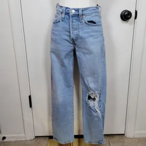 Levi’s Premium Wedgie Straight Jeans Size 27 Button Fly Medium Wash High Rise