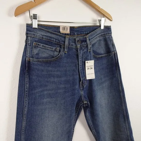 Levi's Workwear Fit Jeans Men's 31x34 Blue Denim Stretch Fits Over Boots