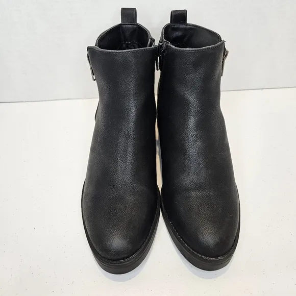 LifeStride Bonus Ankle Boots Women's Size 7 Black Zip Up Classic Casual
