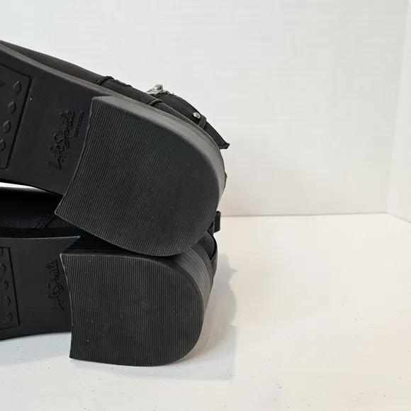 LifeStride Bonus Ankle Boots Women's Size 7 Black Zip Up Classic Casual