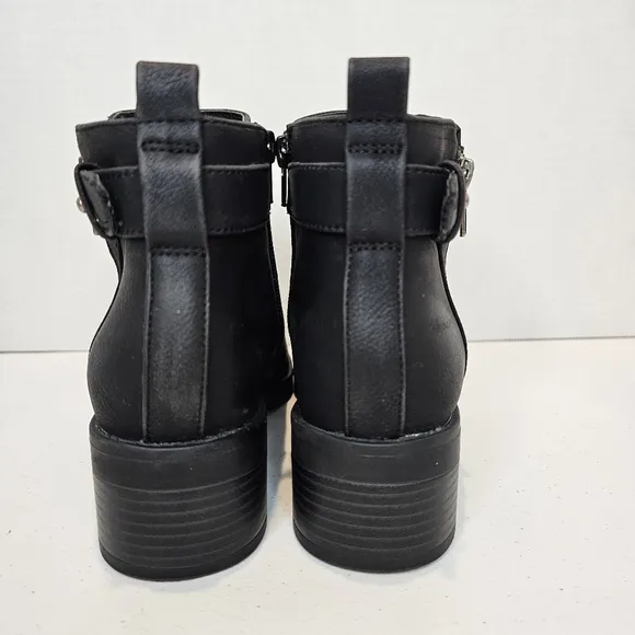 LifeStride Bonus Ankle Boots Women's Size 7 Black Zip Up Classic Casual