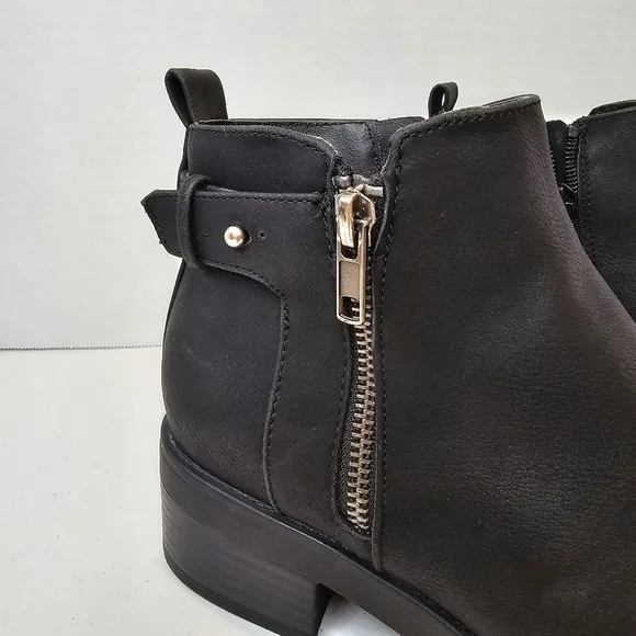 LifeStride Bonus Ankle Boots Women's Size 7 Black Zip Up Classic Casual