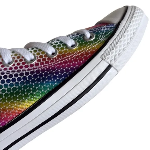 Like New Converse Chuck Taylor All Star RainbowFoil Print High Top Sneakers 9