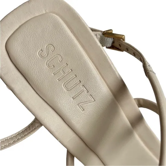 Like New SCHUTZ Leather Lovi Heeled Sandals