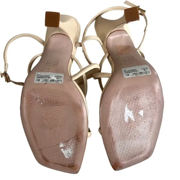 Like New SCHUTZ Leather Lovi Heeled Sandals