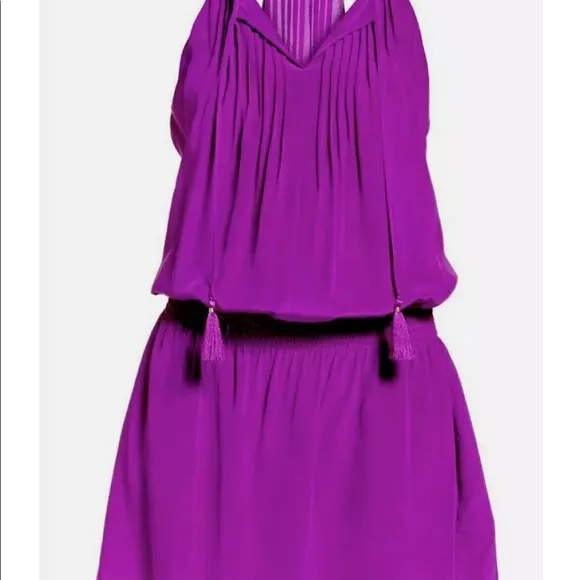 Lilly Pulitzer NWT Minda Silk Dress Paradise Purple ☔️ Size XL