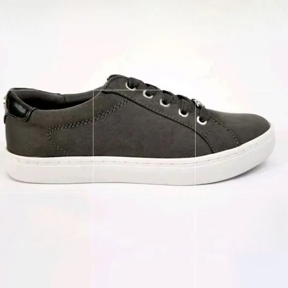 Liz Claiborne Women's Grey Warwick Canvas Sneakers