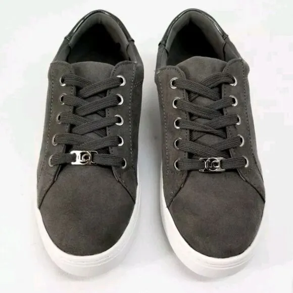 Liz Claiborne Women's Grey Warwick Canvas Sneakers