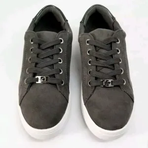 Liz Claiborne Women's Grey Warwick Canvas Sneakers