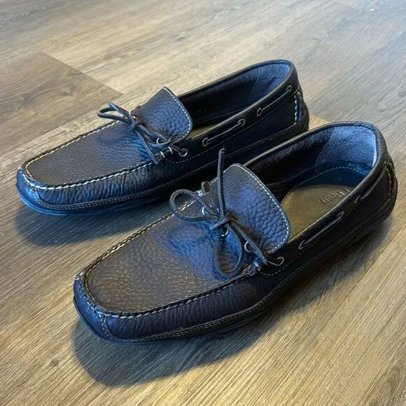 L.L. Bean leather moccasin driver shoes Men's size 11.5 D loafers slip on