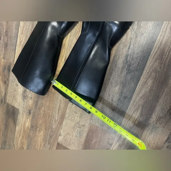 L.L. BEAN WOMEN'S BRITISH BLACKLEATHER RIDING BOOTS SIZE 9.5W MADE IN BRAZIL