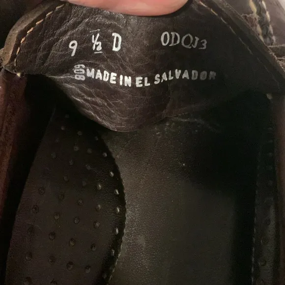 L.L.Bean lace up leather loafers. Size 9 1/2D