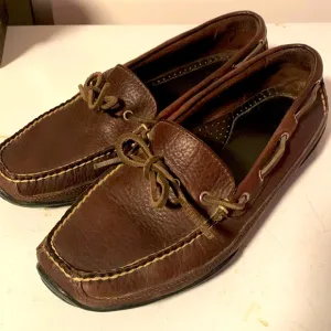 L.L.Bean lace up leather loafers. Size 9 1/2D