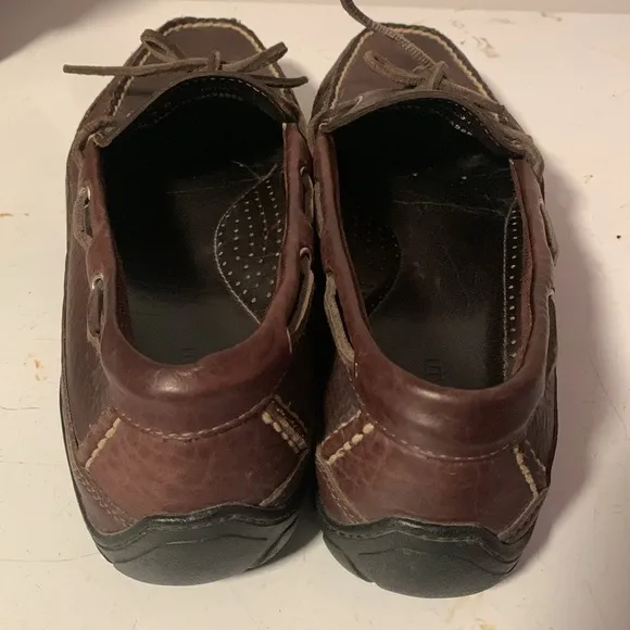 L.L.Bean lace up leather loafers. Size 9 1/2D
