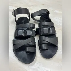 Loeffler Randall Black Strappy Sandals