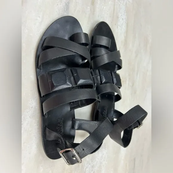 Loeffler Randall Black Strappy Sandals